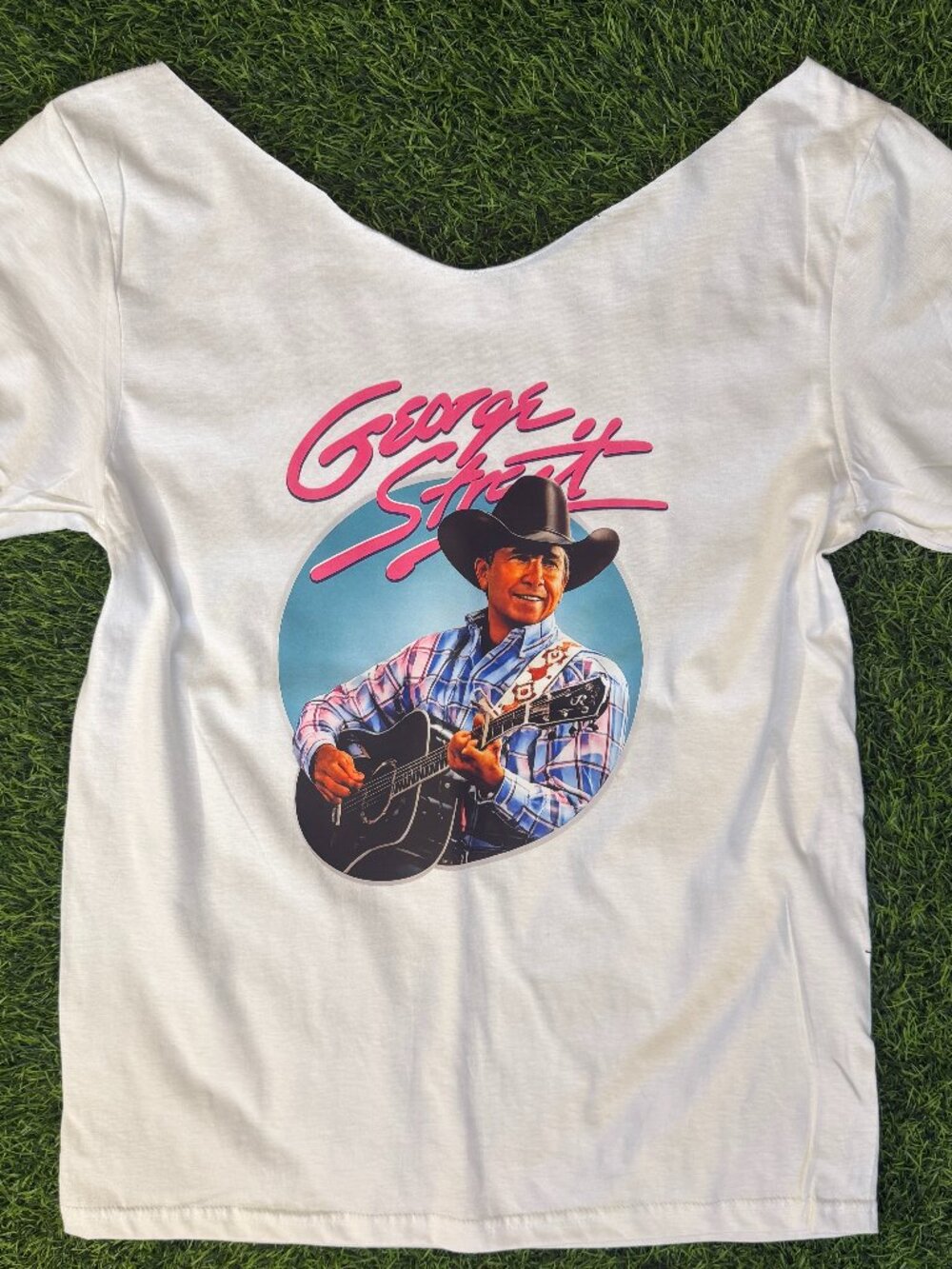 NEW George Strait Off The Shoulder Tee